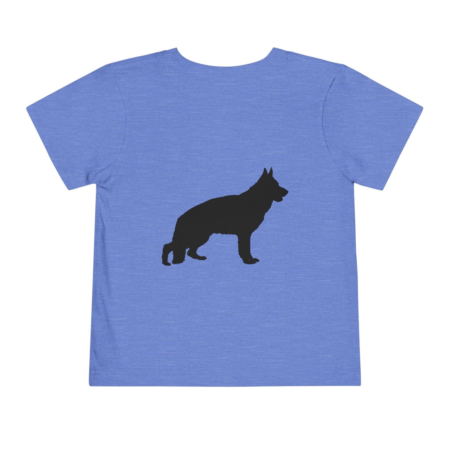 German Shepherd Silhouette Toddler Unisex Short Sleeve Crewneck Tee