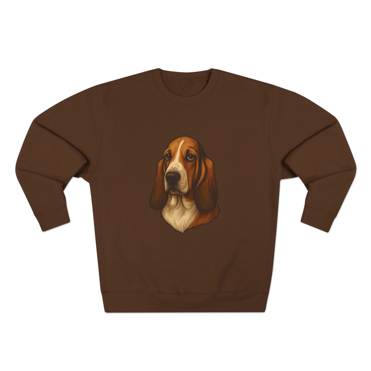 Basset Hound Head Unisex Crewneck Sweatshirt