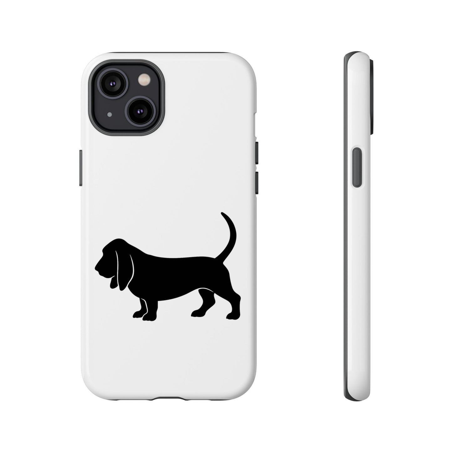 Basset Hound Silhouette iPhone Case