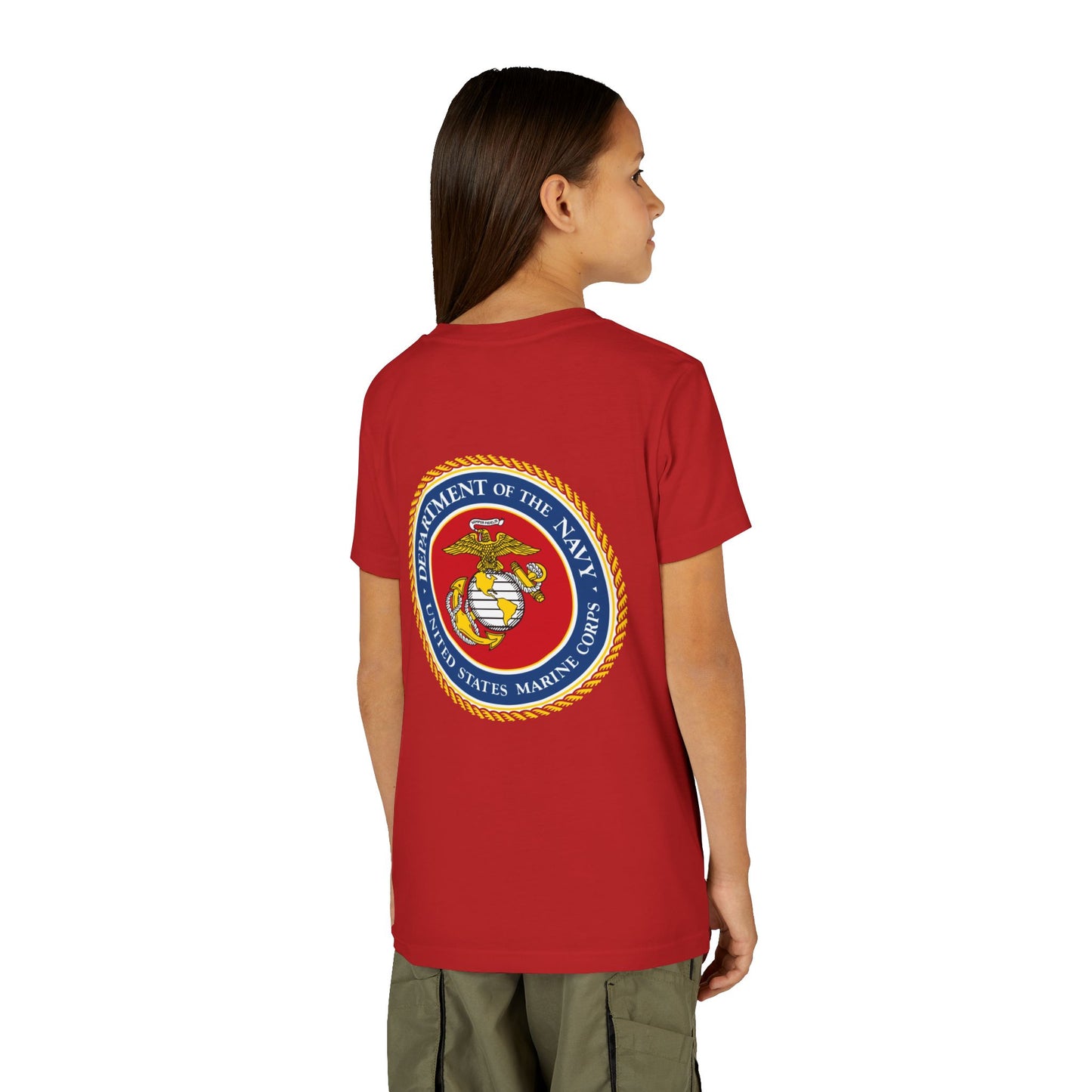 US Marine Corps Youth Unisex Short Sleeve Crewneck Tee