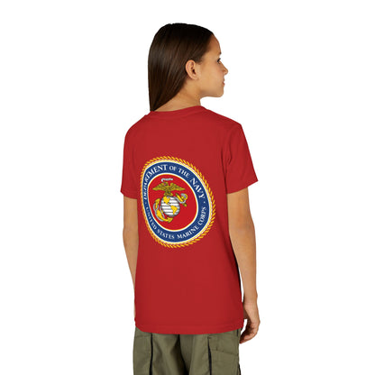 US Marine Corps Youth Unisex Short Sleeve Crewneck Tee
