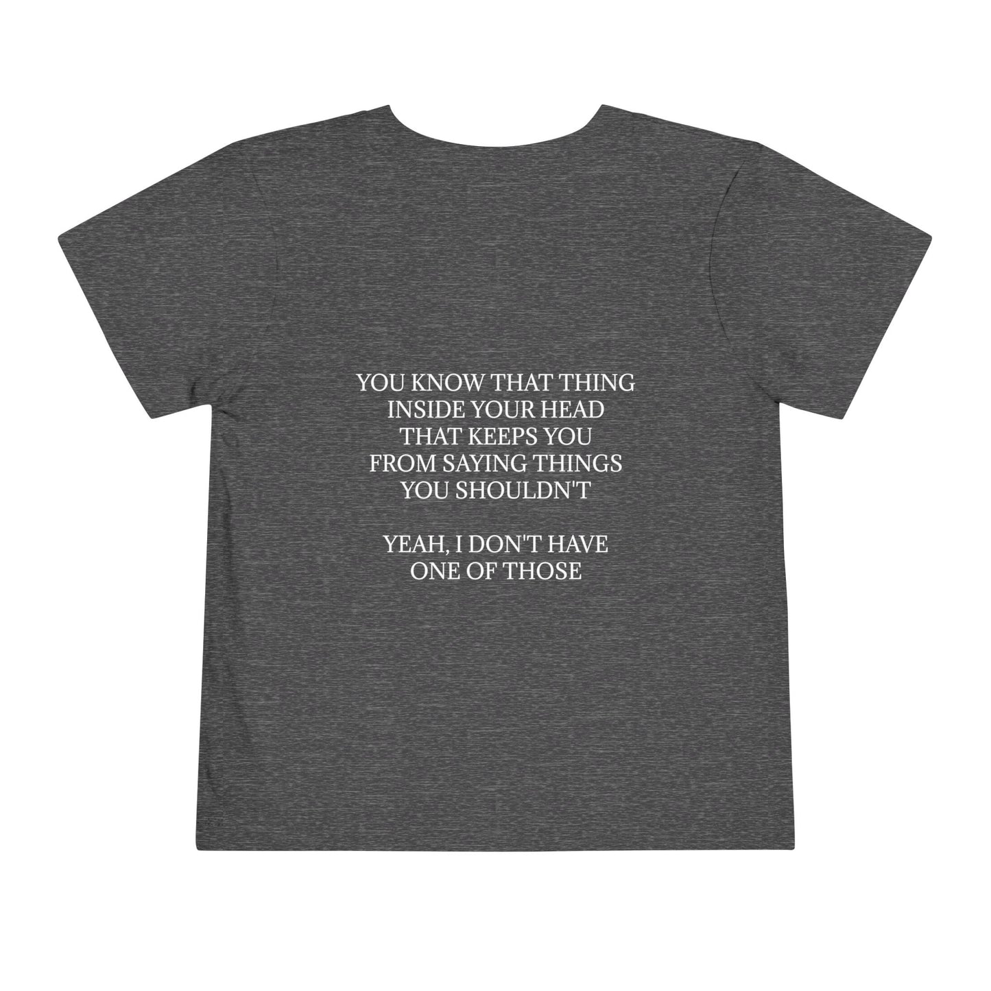 No Filter Toddler Unisex Short Sleeve Crewneck Tee