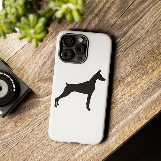 Doberman Silhouette iPhone Case