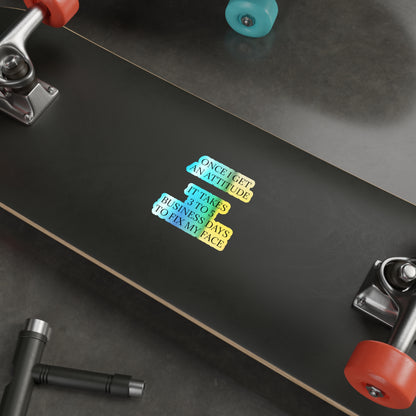 Fix My Face Holographic Sticker