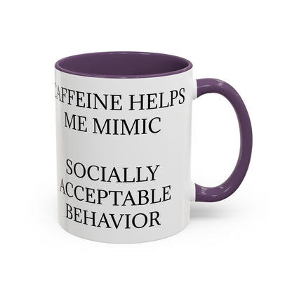 Socially Acceptable 2-Tone Coffee Mug
