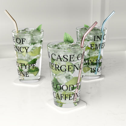 Blood Type Drinking Glass