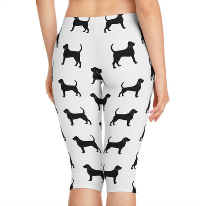 Bloodhound  Silhouette Women's Capri Leggings