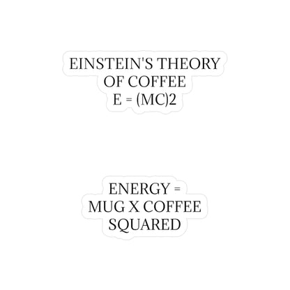 Einstein's Theory Of Coffee Vinyl Decal