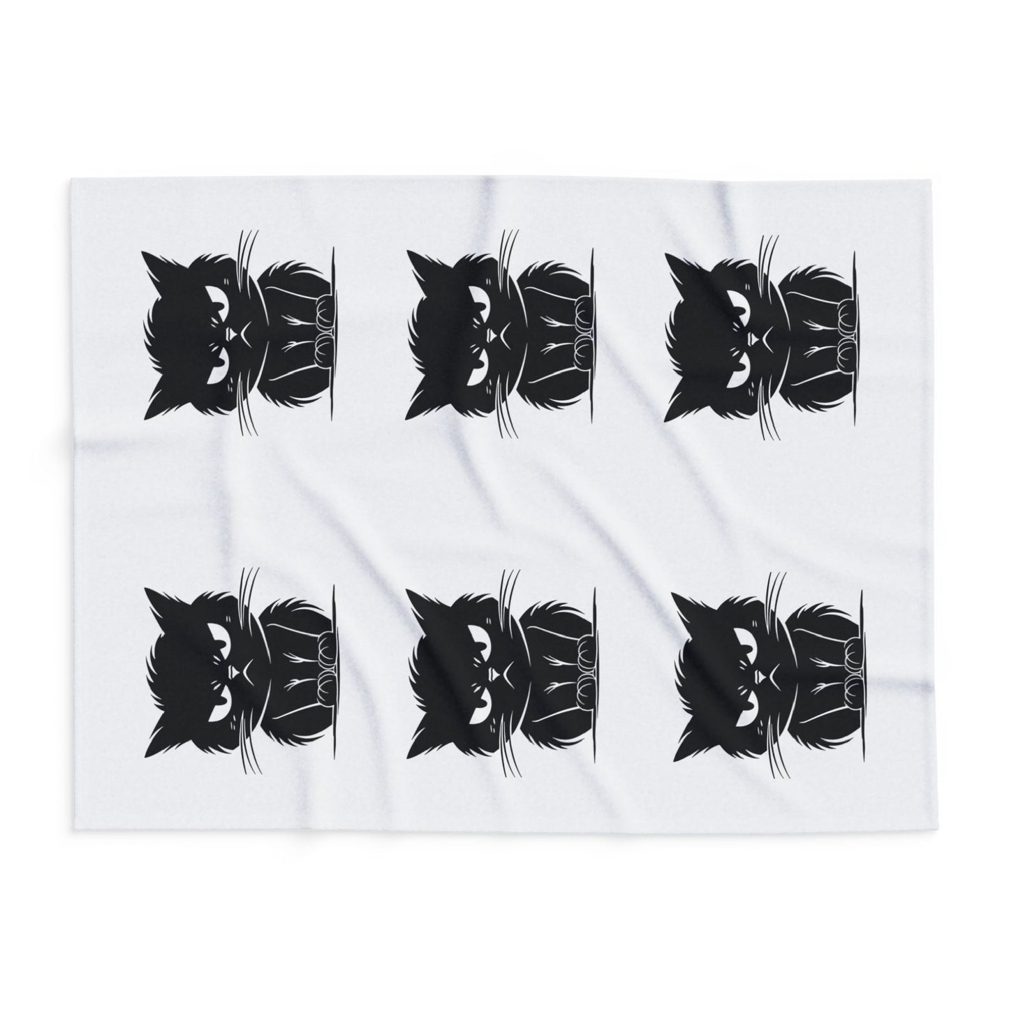 Angry Cat Arctic Fleece Blanket