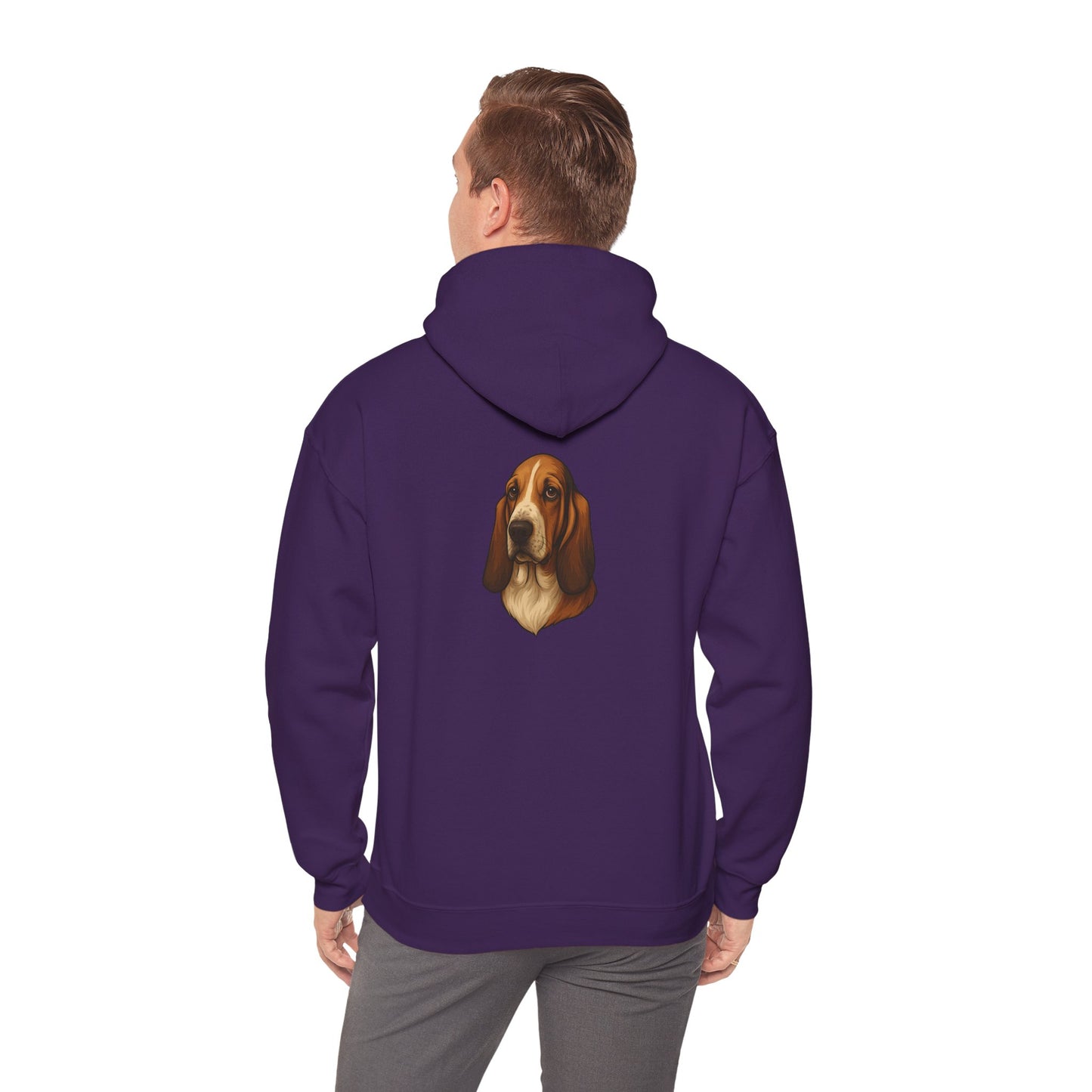 Basset Hound Head Unisex Hoodie