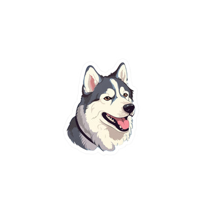 Malamute Head Vinyl Decal