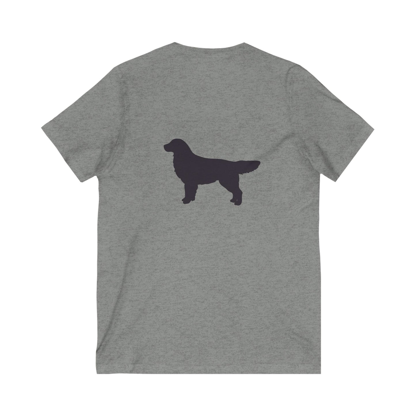 Golden Silhouette Unisex Short Sleeve V-Neck Tee