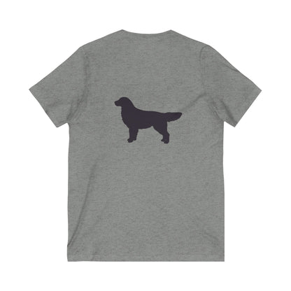 Golden Silhouette Unisex Short Sleeve V-Neck Tee