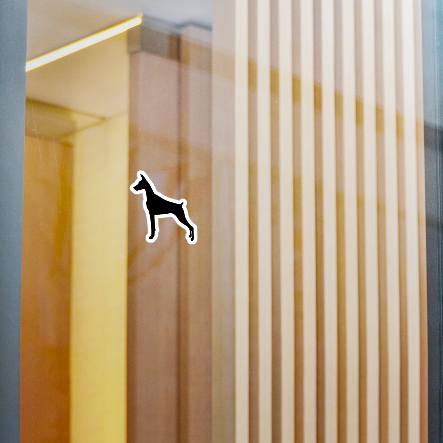 Doberman Silhouette Vinyl Decal