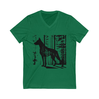 Guardian Of The Forest Unisex Short Sleeve V-Neck Tee