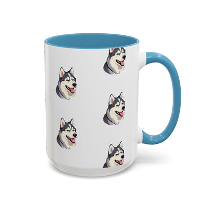 Malamute Head 2-Tone Coffee Mug