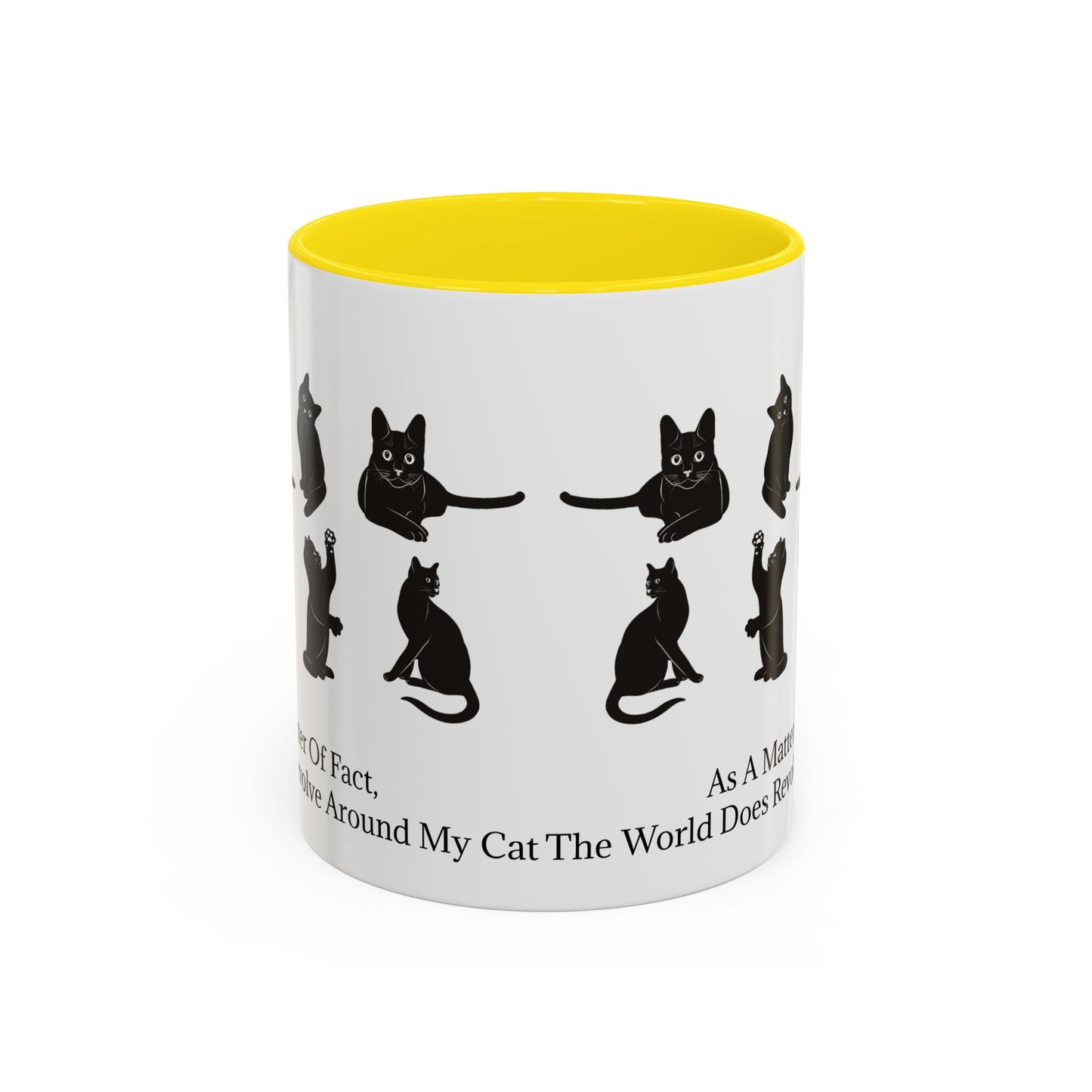 Matter Of Fact Cat 2-Tone Coffee Mug