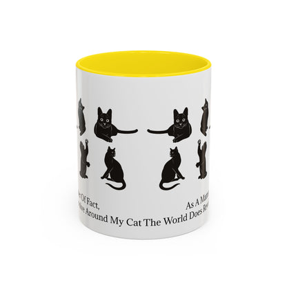 Matter Of Fact Cat 2-Tone Coffee Mug