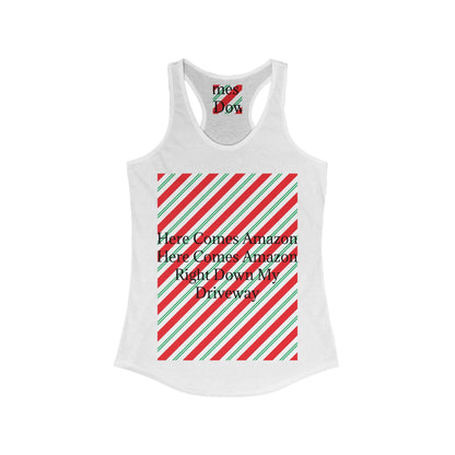 Here Comes Amazon Women's Racerback Tank