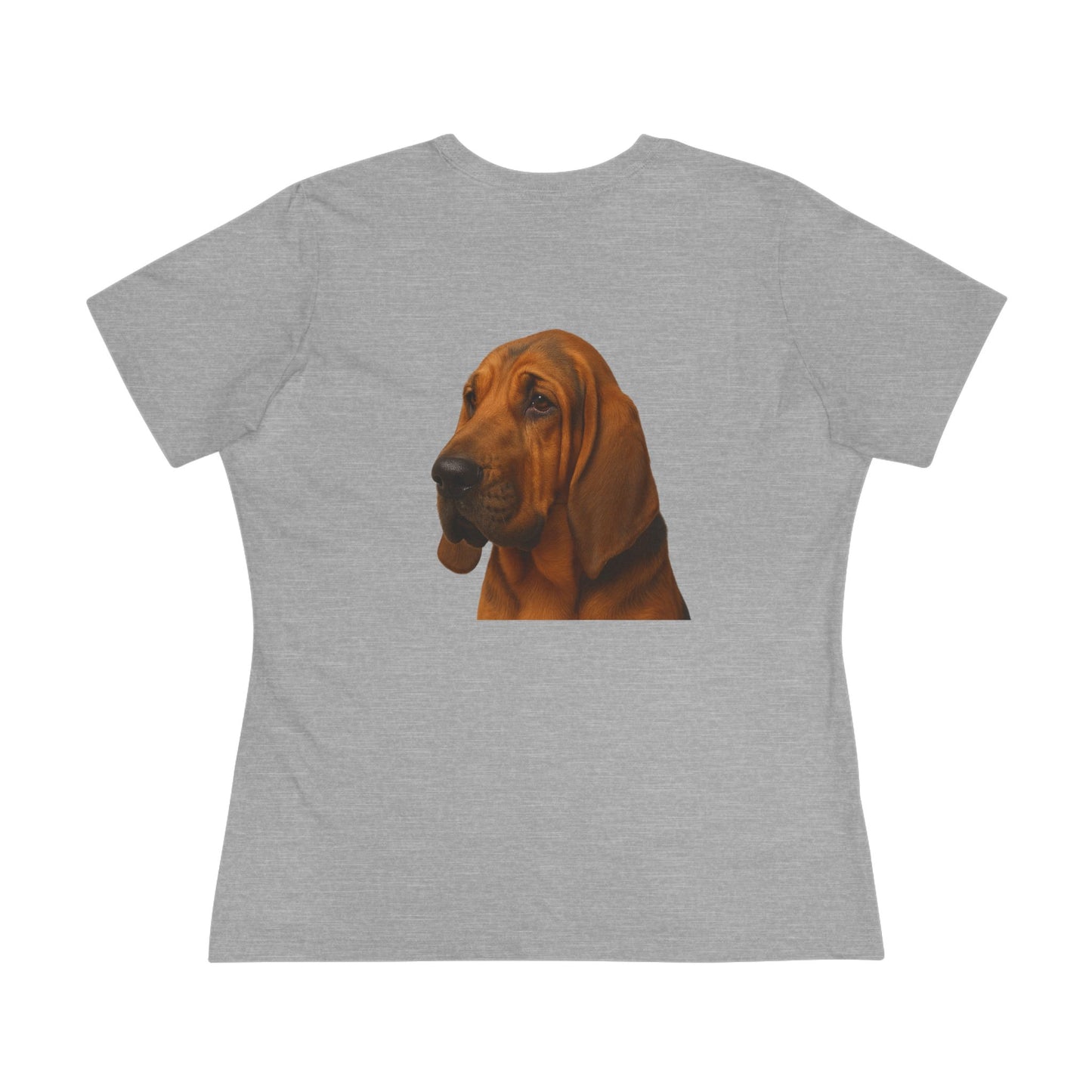 Bloodhound Head Women's Short Sleeve Crewneck Tee