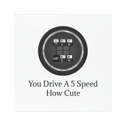 5 Speed How Cute Indoor/Outdoor Magnet