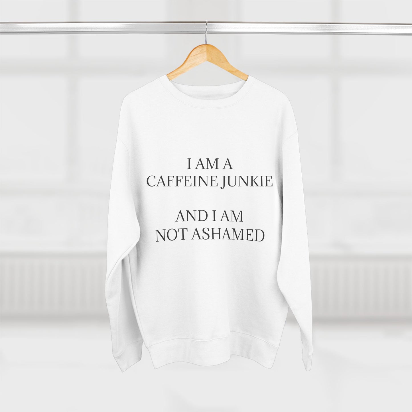 Caffeine Junkie Unisex Crewneck Sweatshirt