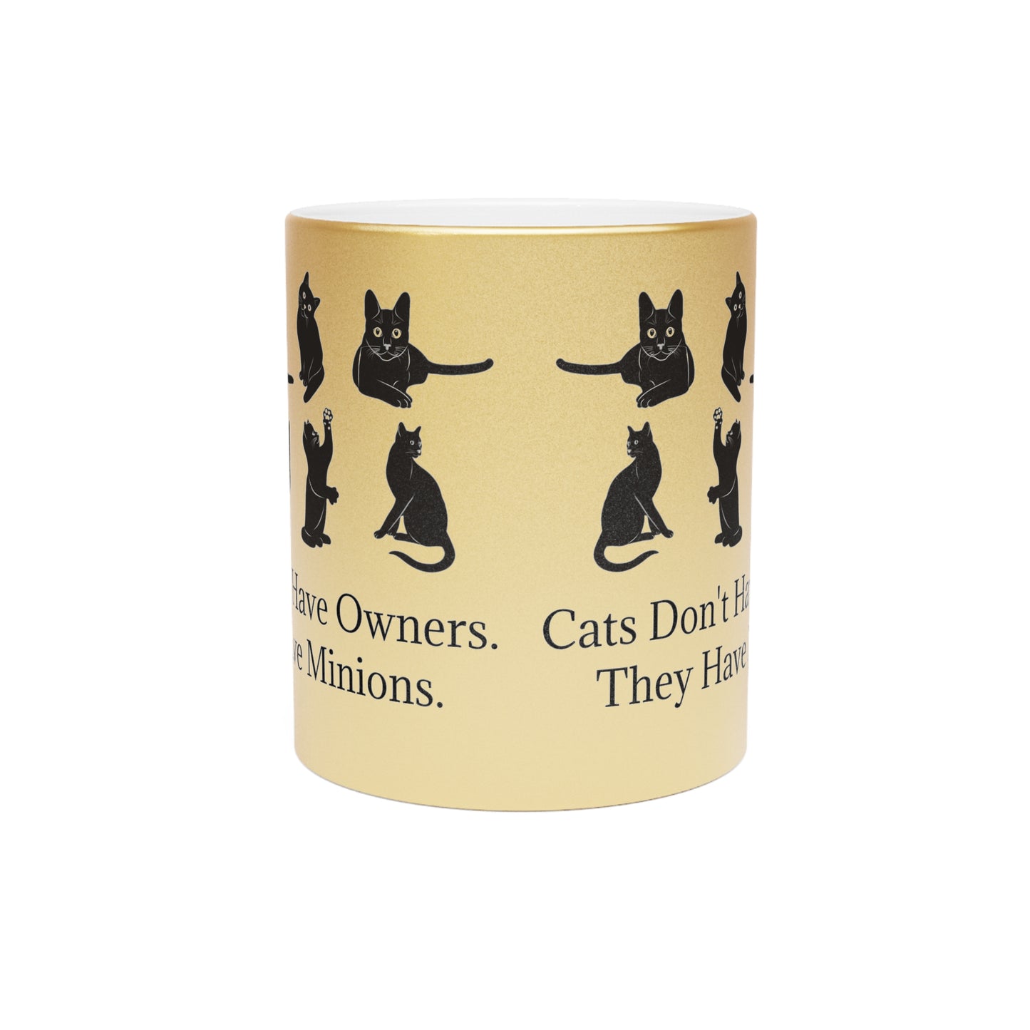 Cat Minions Metallic Coffee Mug