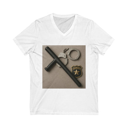 Law Enforcement Appreciation Unisex Short Sleeve V-Neck Tee