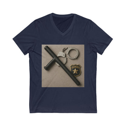 Law Enforcement Appreciation Unisex Short Sleeve V-Neck Tee