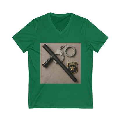 Law Enforcement Appreciation Unisex Short Sleeve V-Neck Tee