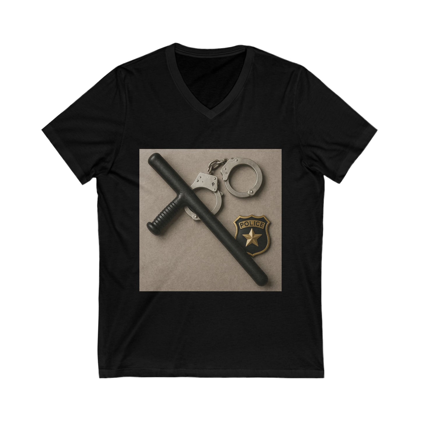 Law Enforcement Appreciation Unisex Short Sleeve V-Neck Tee
