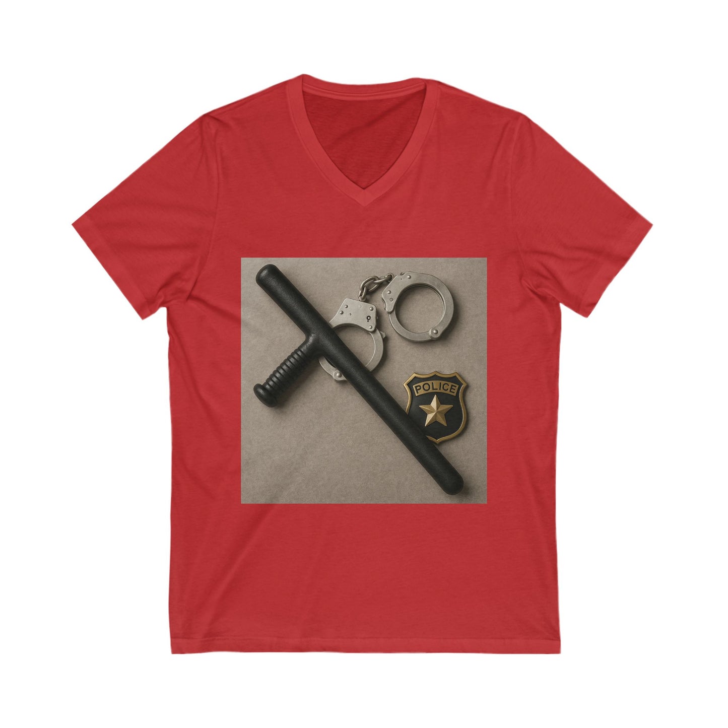 Law Enforcement Appreciation Unisex Short Sleeve V-Neck Tee