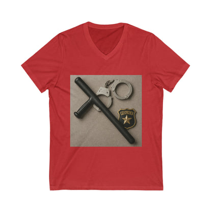 Law Enforcement Appreciation Unisex Short Sleeve V-Neck Tee