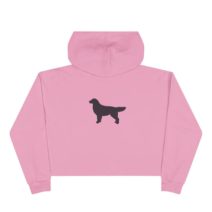 Golden Silhouette Women's Crop Hoodie