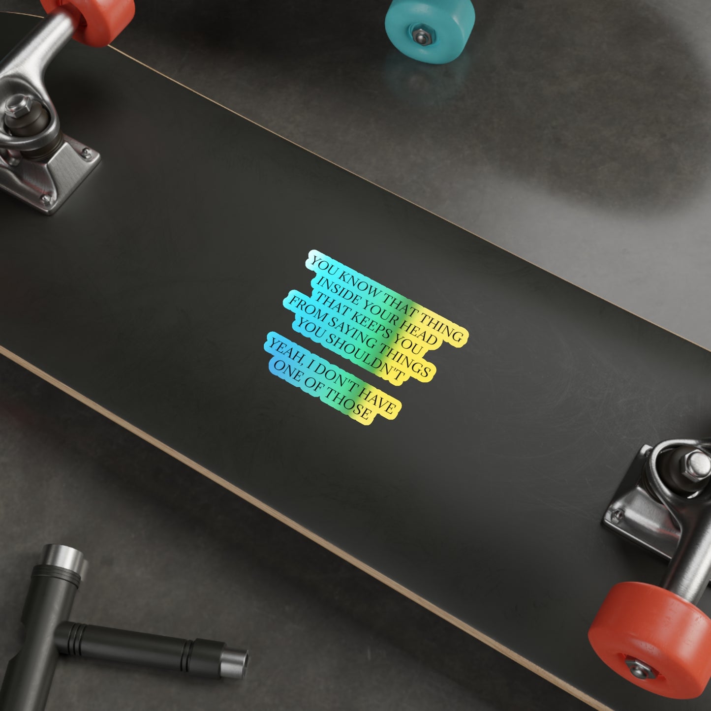 No Filter Holographic Sticker