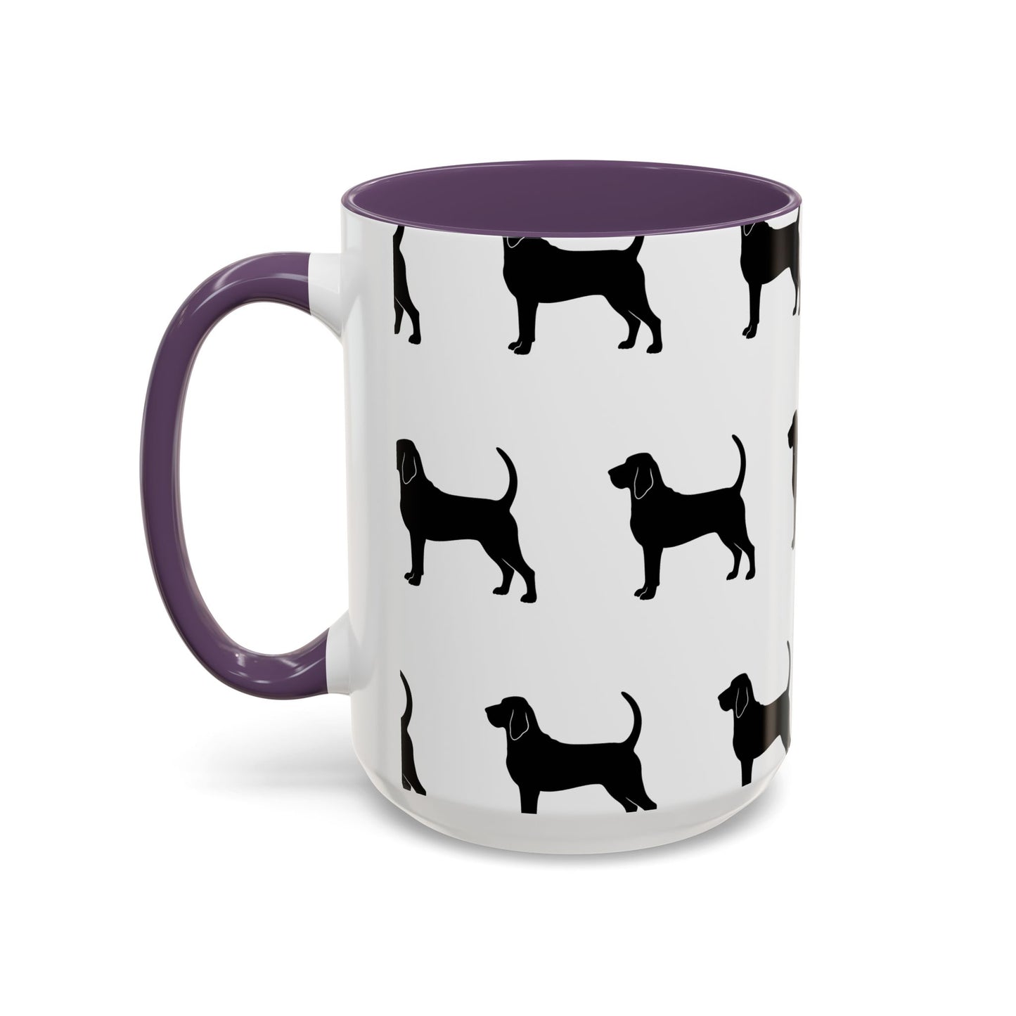 Bloodhound Silhouette 2-Tone Coffee Mug