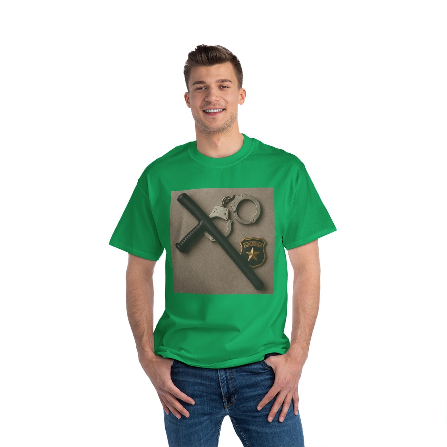 Law Enforcement Appreciation Men's Short-Sleeve Crewneck Tee