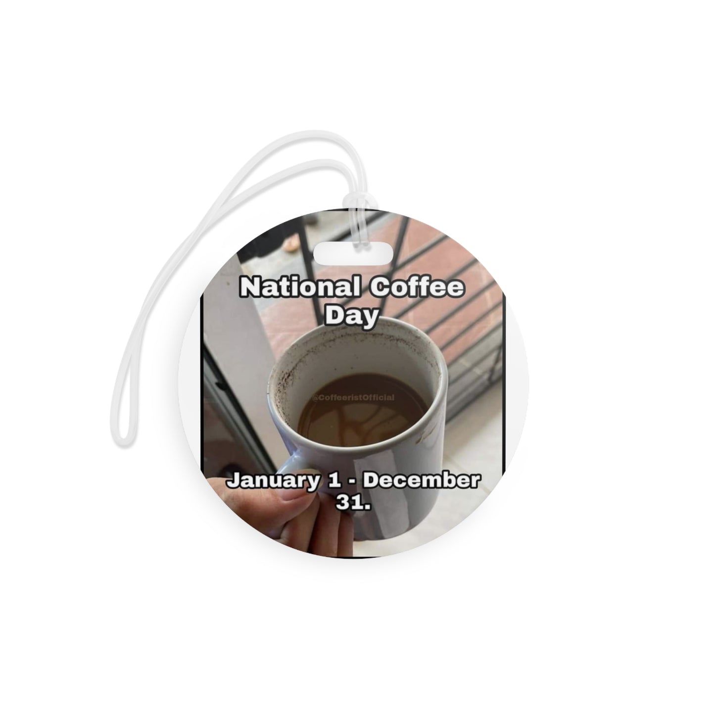 National Coffee Day Luggage Tag