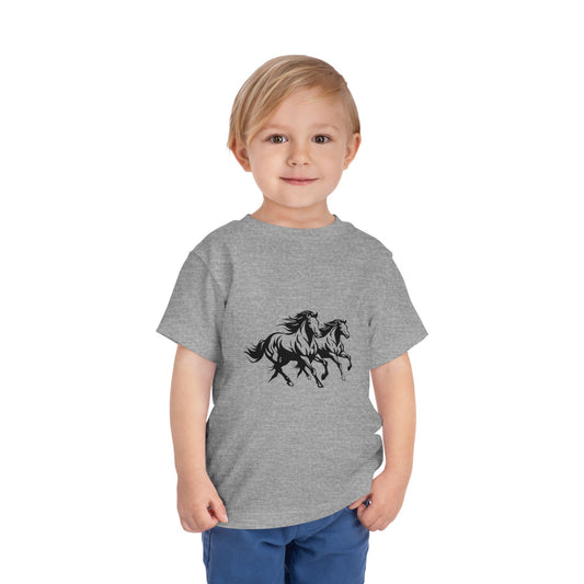 Horsin' Around Toddler Unisex Short Sleeve Crewneck Tee