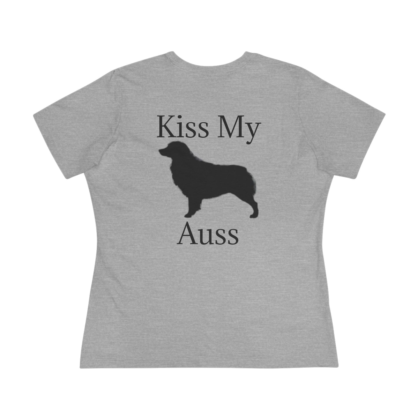 Kiss My Auss Women's Short Sleeve Crewneck Tee