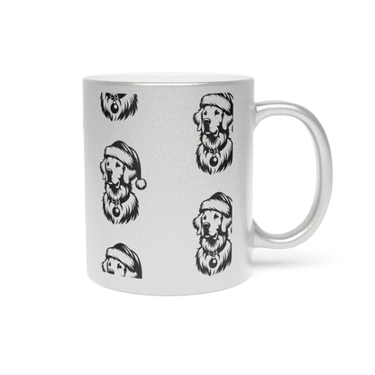 Santa Paws Golden Metallic Coffee Mug