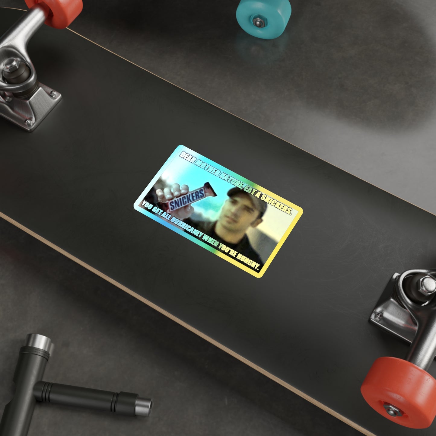 Hurricaney Holographic Sticker