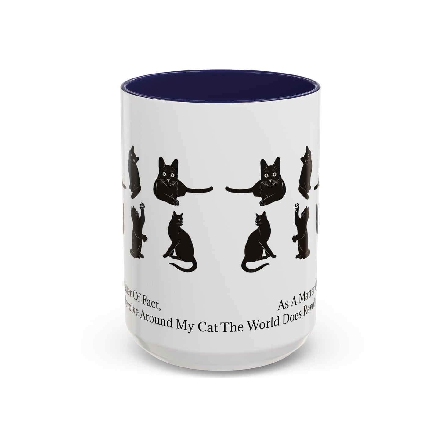 Matter Of Fact Cat 2-Tone Coffee Mug