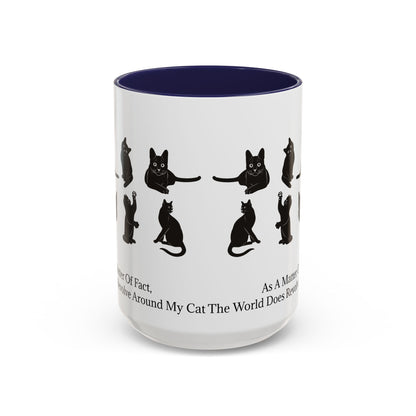 Matter Of Fact Cat 2-Tone Coffee Mug