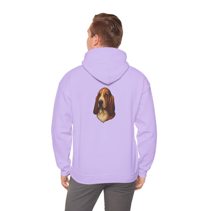 Basset Hound Head Unisex Hoodie