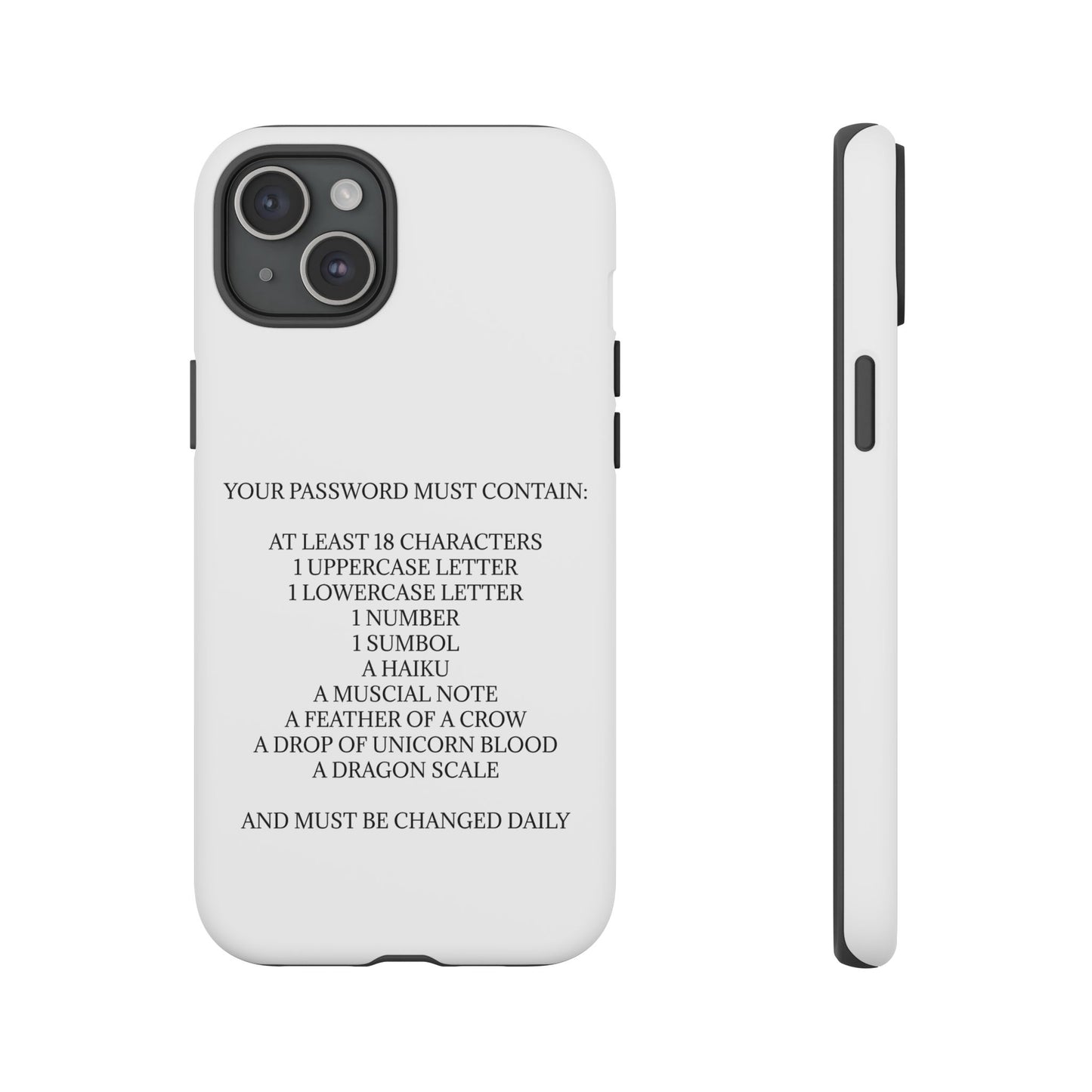 Password iPhone Case