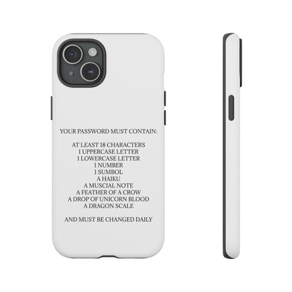 Password iPhone Case