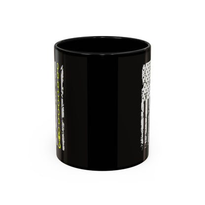 Thin Yellow Line 2-Tone Coffee Mug