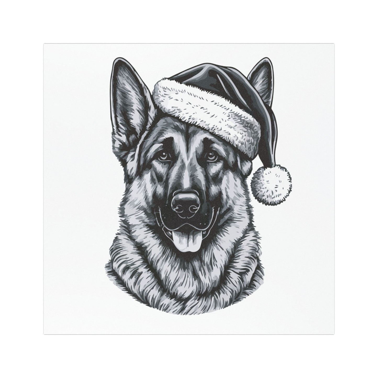 Santa Paws German Shepherd Indoor/Outdoor Magnet