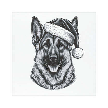 Santa Paws German Shepherd Indoor/Outdoor Magnet